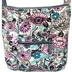 Vera Bradley Penelope Garden Nylon Crossbody Bag with Adjustable Strap